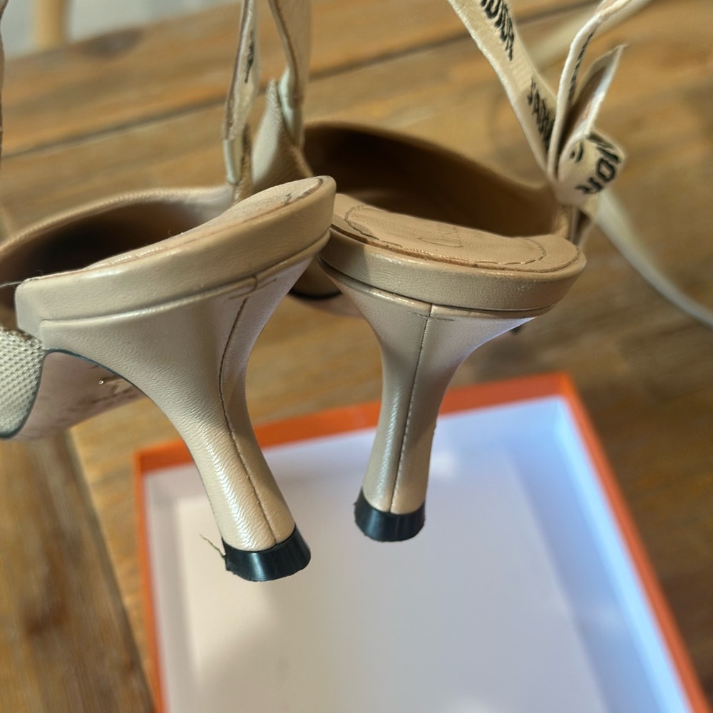 Dior Beige J'Adior Slingback Pumps - Picture 3 of 6